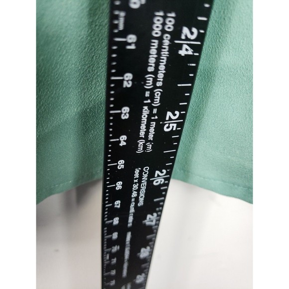 Van Heusen Women's Green long Sleeve Blouse Size M polyester - Picture 6 of 9